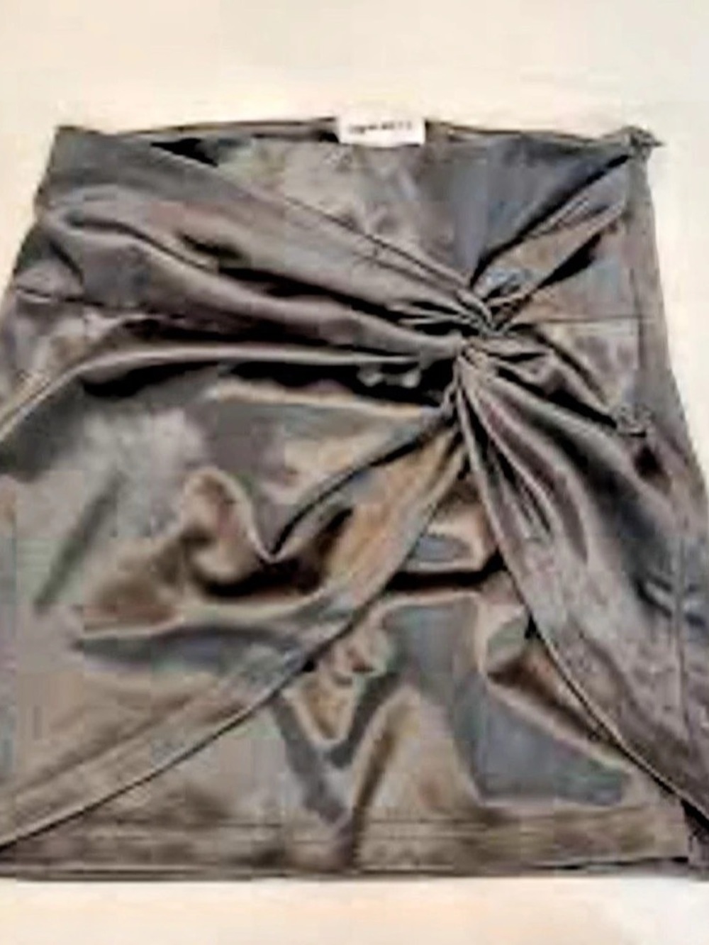 Superdown Ruched Mini Skirt in Black Size XXS NWT